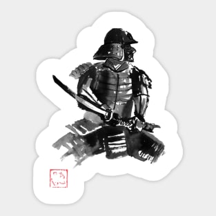 samurai in armor Sticker